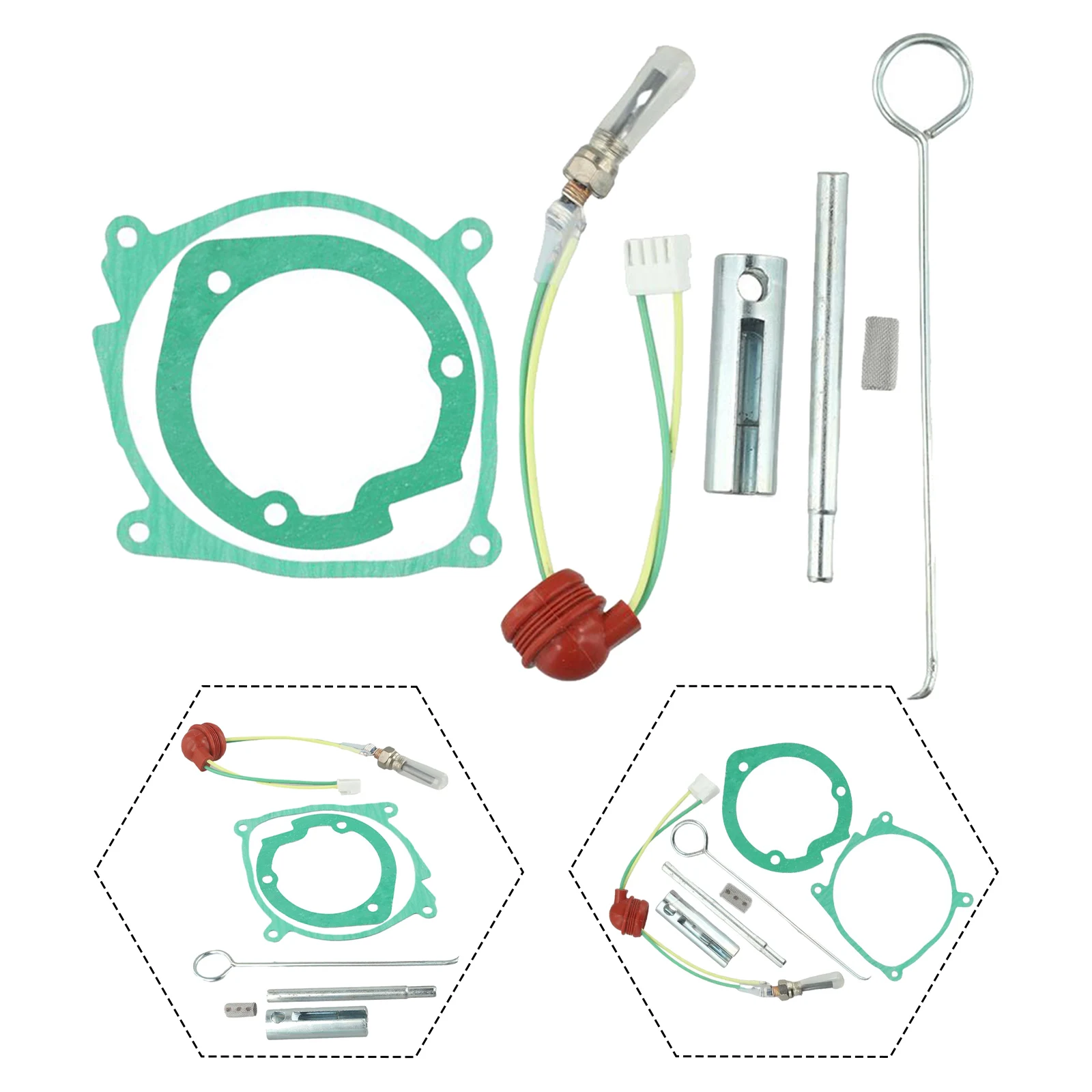 Optimal Performance Easy to Use 7Pcs Car Air Diesel Gasket 12V Glow Plug For Chinese Air Diesel Heater 5KW Materials