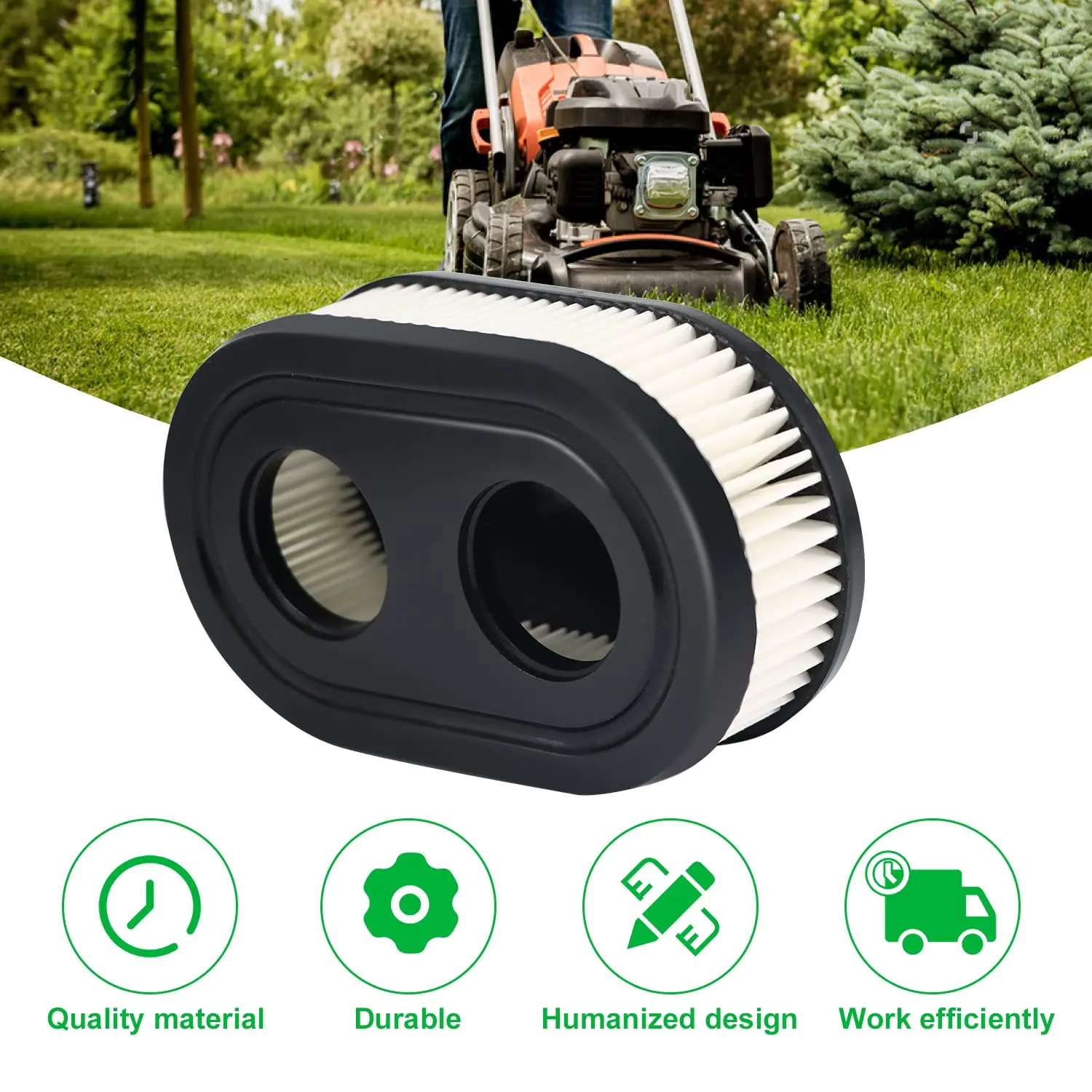 Air Filter, Suitable for 593260 798452 334404SerieEngin575EX 4247 5432K 09P702 Lawn MowerAir FilterMower SeriesEngineAccessories