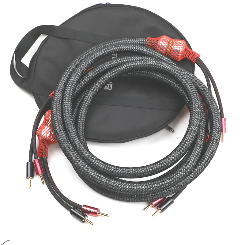 3040 hifi سماعات كابل 7N OFC 10AWG كابل اتصال الصوت