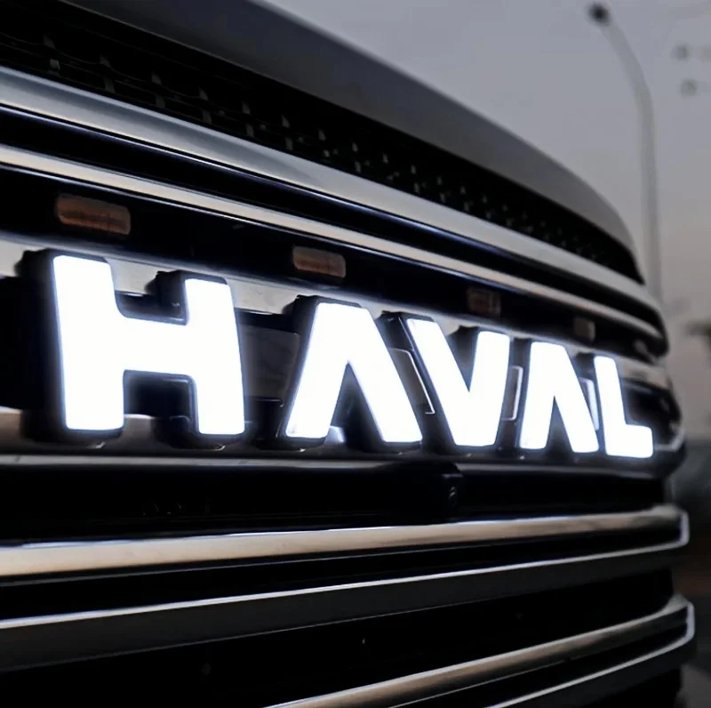 يصلح ل GWM Haval H9 2024 شبكة السيارة LED علامة مضيئة عالية الجودة-أضواء الزخرفية أجزاء الديكور الخارجي لشبكة السيارات #3