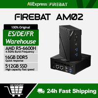 FIREBAT AM02 MINI PC AMD Ryzen 5 6600H 16GB DDR5 RAM 512GB SSD WIFI6 BT5.2 For Work Gaming Portable Desktop MINI-PC Computer