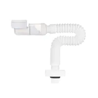 Adjustable Space-Saving Siphon Flexible Drain Hose G1-1/4 Waste Water Pipe Bathroom Fixture Bathroom Sink Hoses Bath Accessories