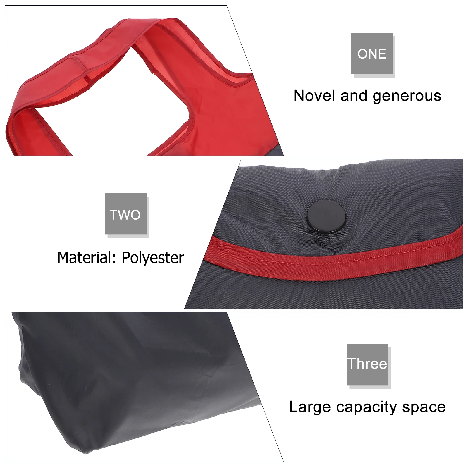 

Eco Friendly Shopping Bag Large Canvas Tote Foldable Fashion Bags Reusable Purse Washable Polyester Grocery Activity Retail