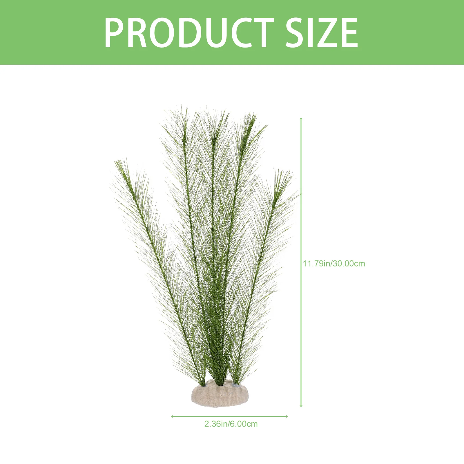 

2pcs Artificial Silk Plants For Aquarium Plastic Plant Decor Fish Tank Scene Decoration Lifelike Water Plant Home Office