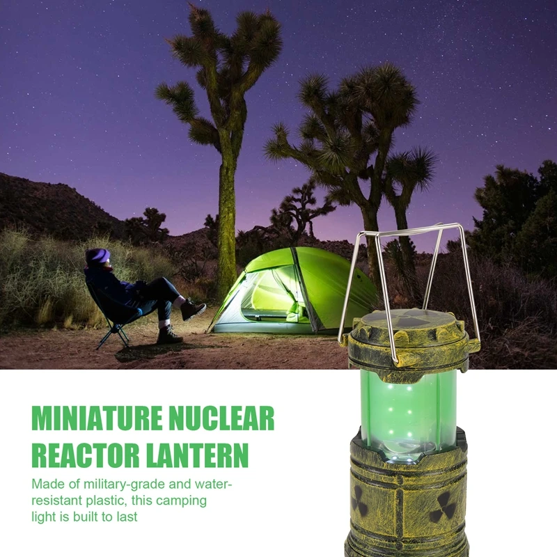 Miniature Nuclear Reactor Lantern,Lantern Camping Light, Battery Operated Lanterns Bright For Power Outdoor Campingn01r