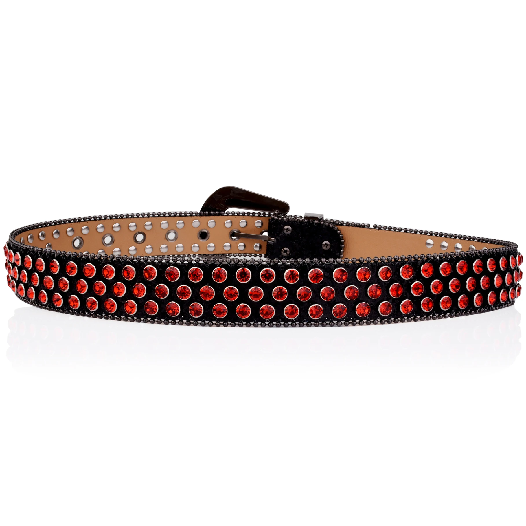 Fashion man-made diamond waistband for men and women western cowgirls sparkle design denim leather diamond waistband