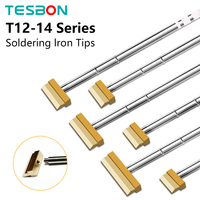 T12-14 Series Tip 140mm Spatula Model 1401/1402/1403/1404/1405/1406 Rapid Heating Replacement T12 Soldering Iron Welding Tools