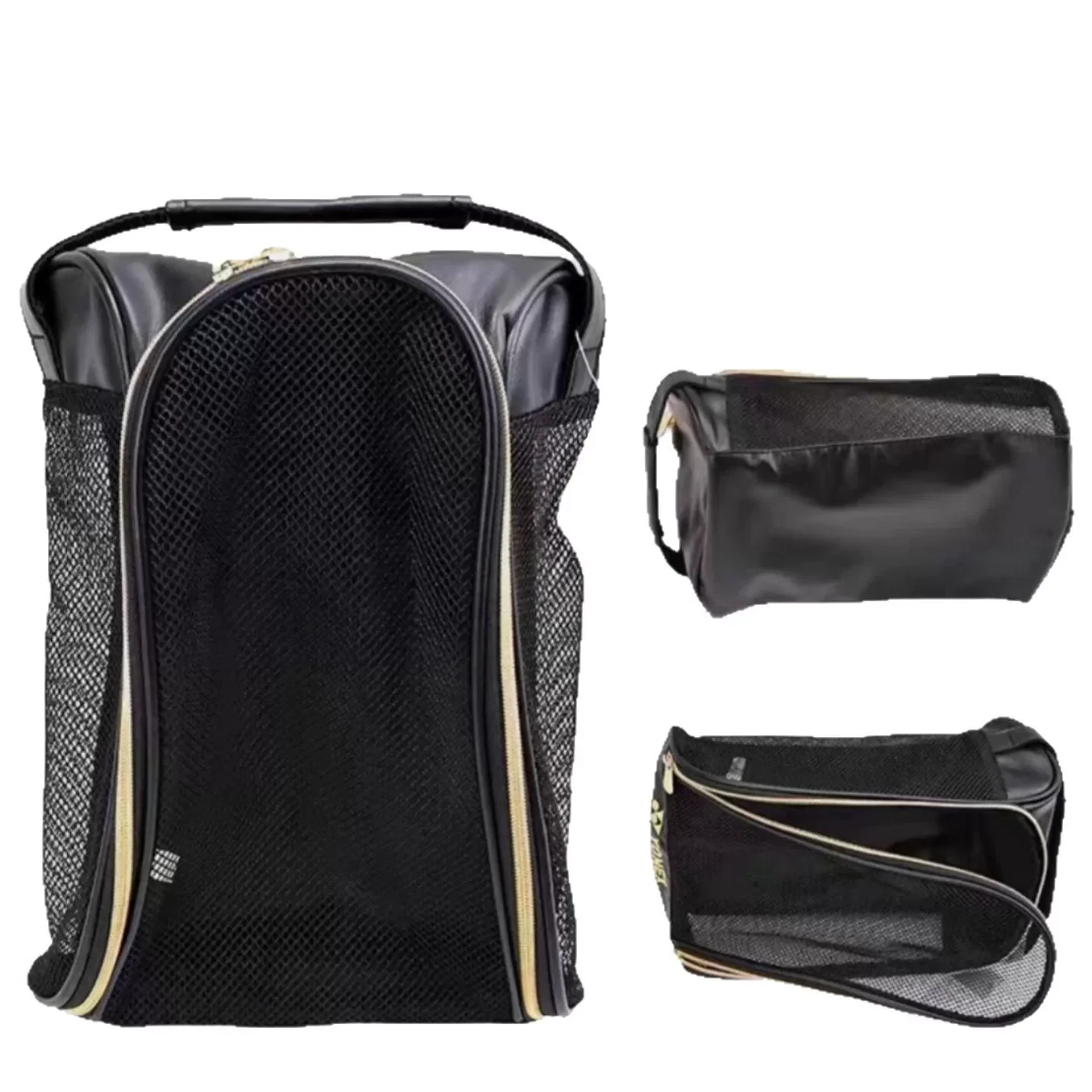 YONEX Mesh Breathable Shoe Bag with Embroidered Logo, Portable Sports Sneaker Carry Case for Badminton Tennis Gym view 2