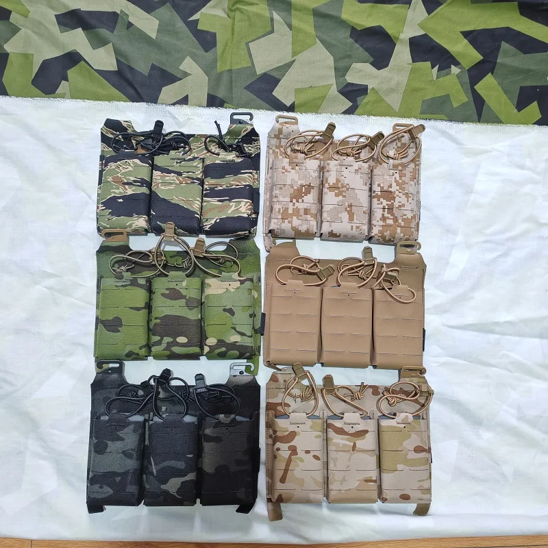 

Трехсекционная подсумковая сумка для магазинов с лазерной резкой для использования на открытом воздухе