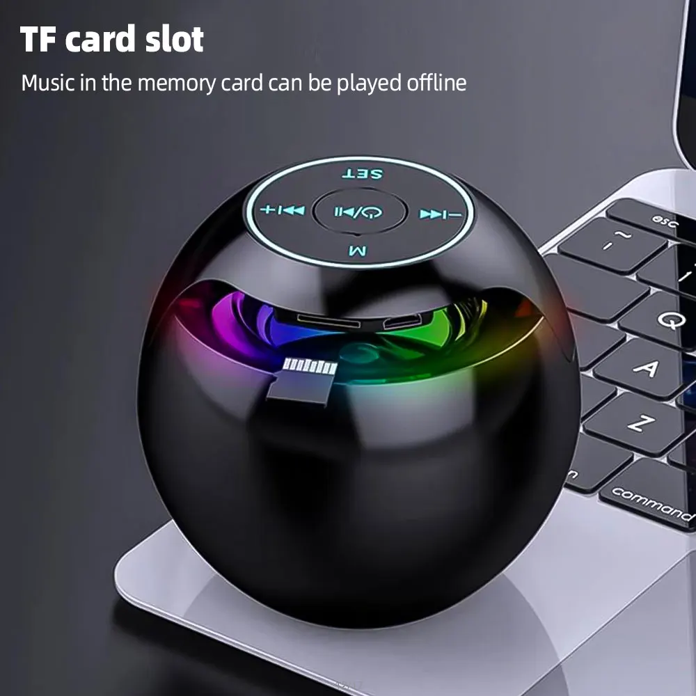Mini Portable Smart Induction Digital Alarm Clock+Bluetooth 5.0 High-quality Speaker With LED Display TF Card MP3 USB Charging