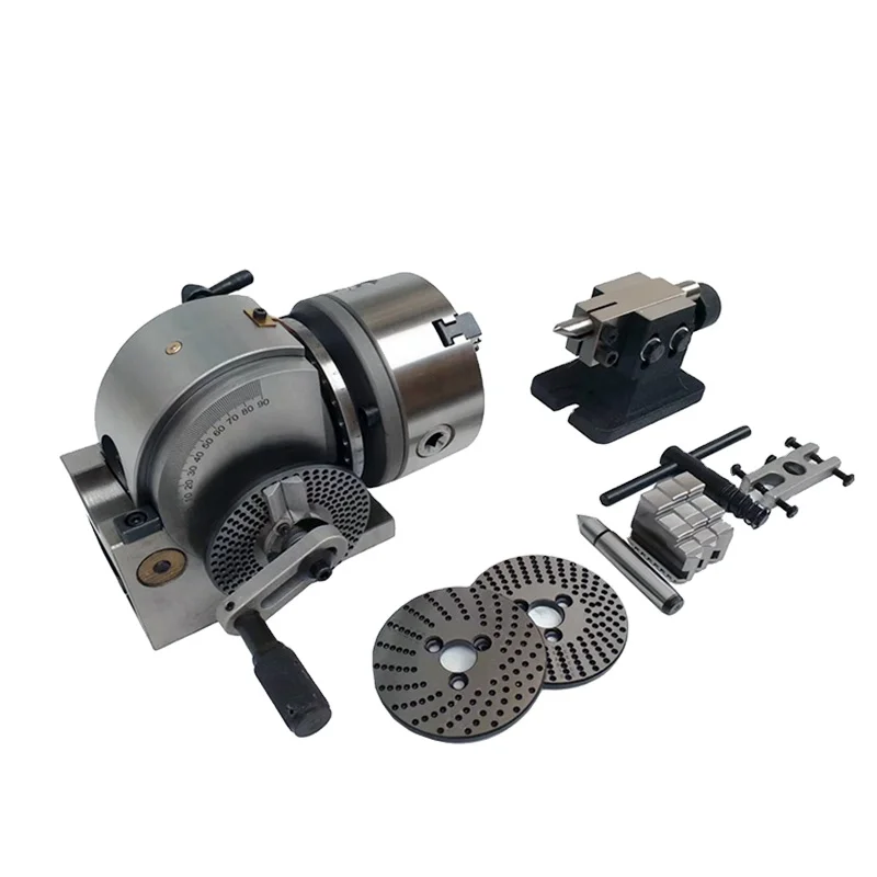 

Semi-universal Dividing Head BS-0 BS-1 BS-2- 8 with 3-jaw Chuck Milling Machine Divding Head for All Types of Gear Cutting