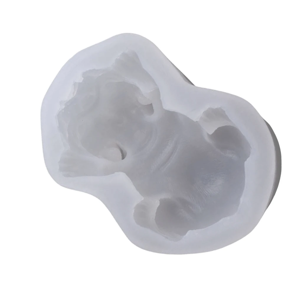 

3D French Bulldog Cake Mold Chocolate Soap Candle Mould Bakeware Baking Tool