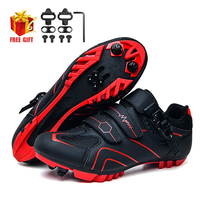 Hot Sale Mtb Shoes Cycling Speed Sneakers Men's Flat Road Cycling Boots Cycling Shoes Clip On Pedals Spd Mountain Bike Sneakers