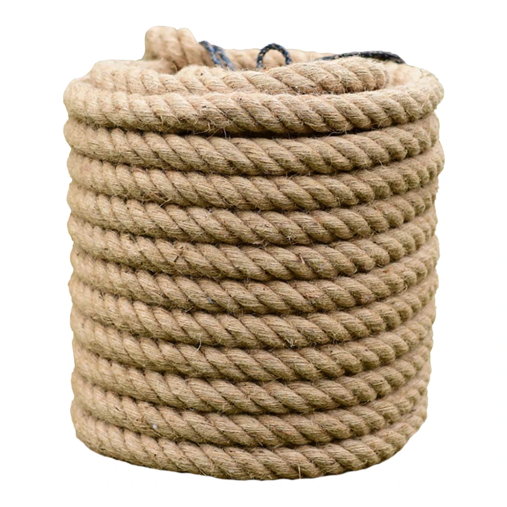 10M Natural Jute Rope Heavy Thickness Gardening Tied Rope For Wrapping Home Decor Outdoor Staircase Decorated Fence Twine Craft