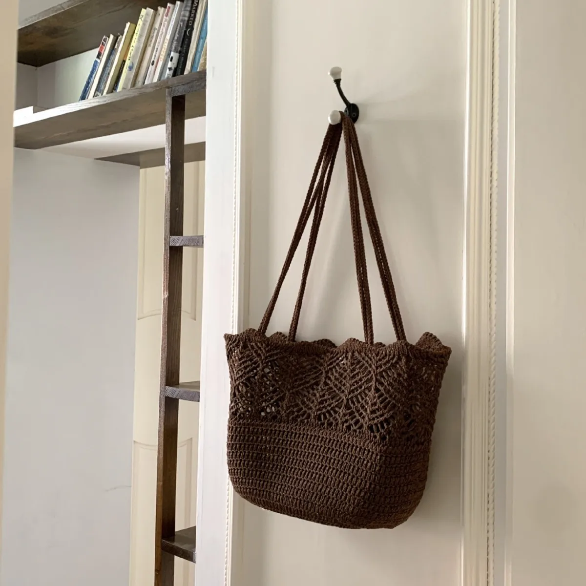 2026 Fashion Beach Cotton Thread Weaving Bags Large Shoulder Handbag Lady Purse Tote Hand Bag Large Travel Storage Shopping Bag
