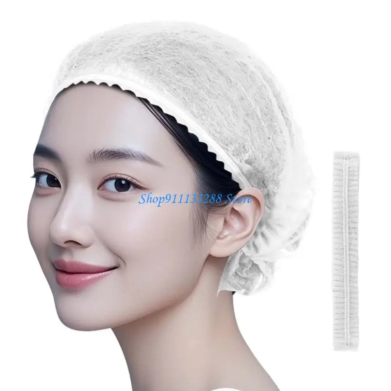 G88D Disposable Nonwoven Service Cap Stretchable Hair Guard Oil Proof Design