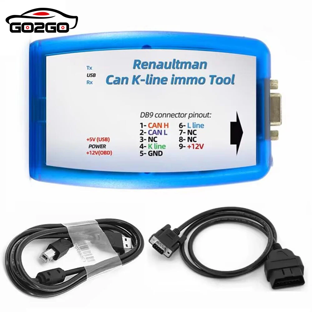 Newest V4.10 For Renaultman Can K-line Immo Tool for Renault CAN/K-line Immo Tool OBD2 Programmer R/W EEPROM