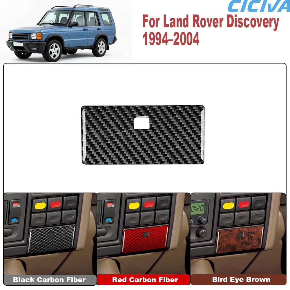 For Land Rover Discovery 1994 1995 1996 1997 1998 1999 2000 2001 2002 2003 2004 Real Carbon Fiber Storage Box Cover Trim