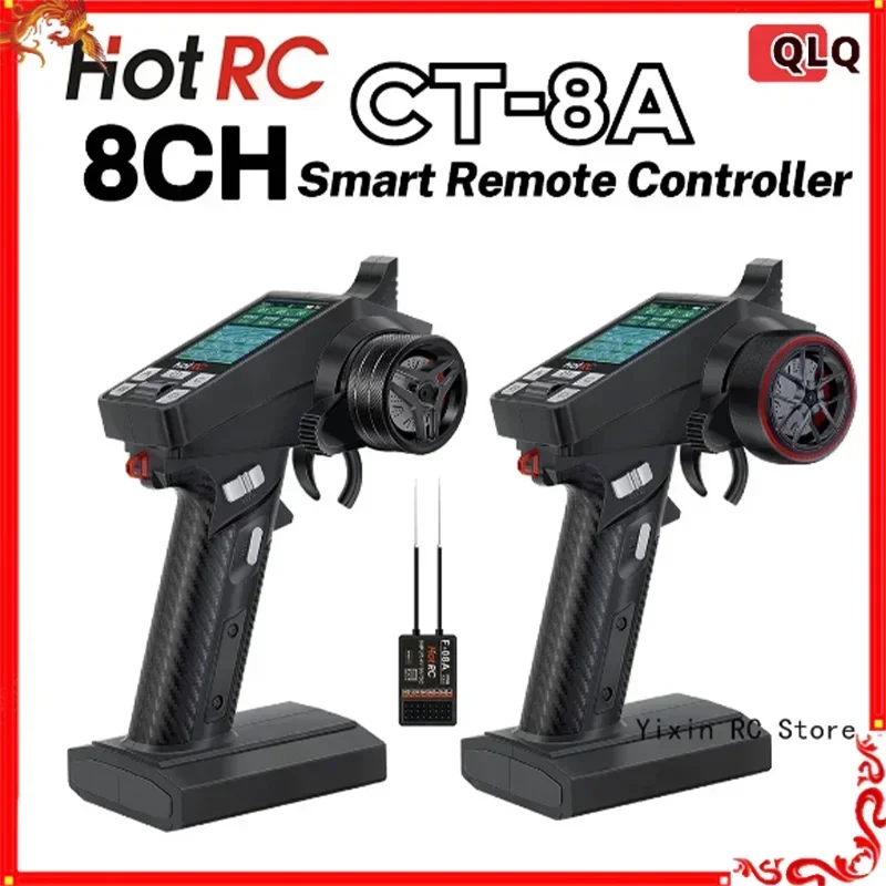 

Hotrc Rc Ct-8a Ct8a 3.5-9v 2.4ghz 8ch Transmitter Metal Handwheel Plastic F-06a F08a Pwm Receiver For Rc Model Car/ship/tank