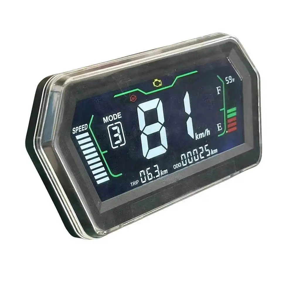 QSMOTOR 12-Inch 2000W Brushless Motor With ND72X80 Controller LCD Speedometer Waterproof IP55 DC48V Reach 80km/h 3000RPM