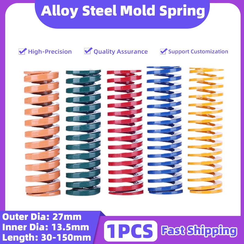 

Creamily 1PCS Compression Mould Die Springs Spiral Stamping Helical Die Springs For Pedal Tools OD27mm ID13.5mm L30-150mm ﻿