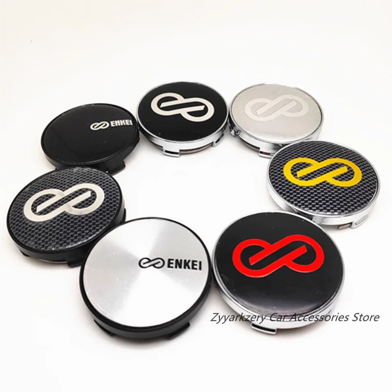 4 sztuk 60mm Auto koła centrum Hubcaps dla Enkei Car Styling felgi pokrywa piasty Cap godło 56mm naklejki odznaki