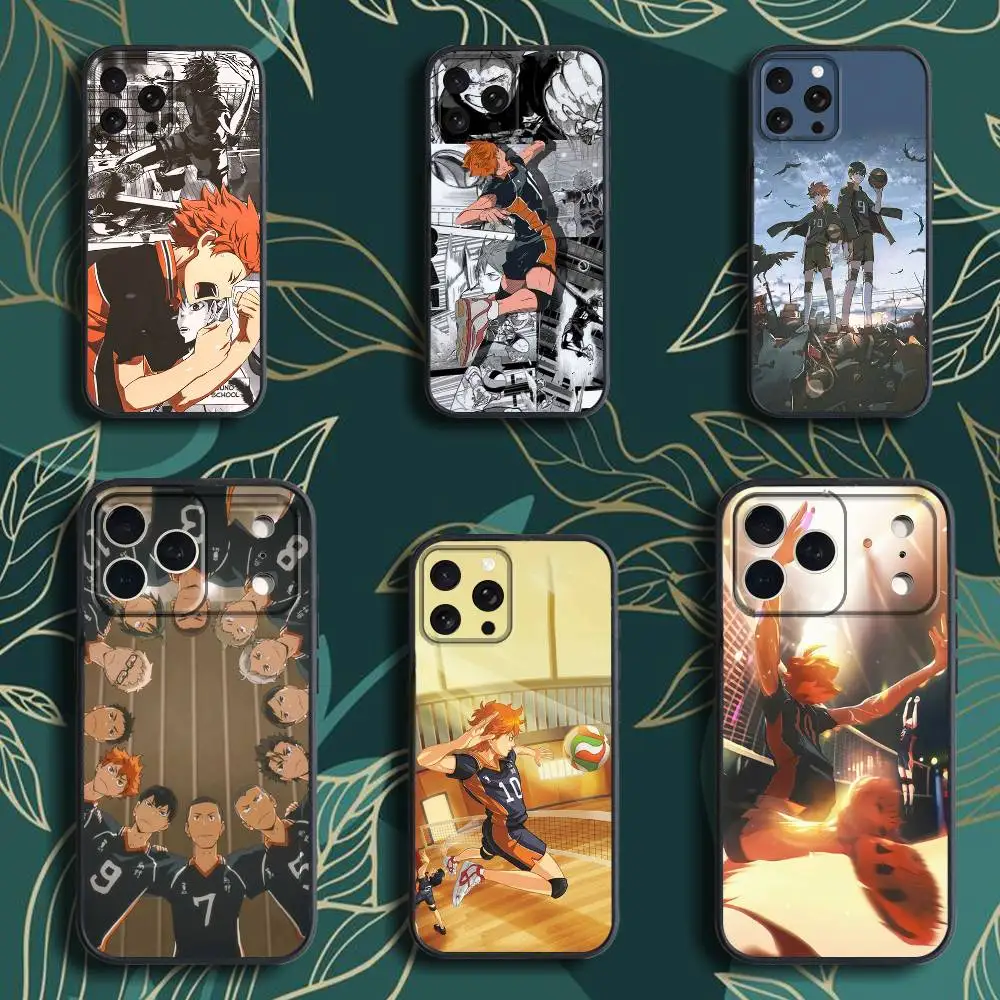 

H-Haikyuu Phone Case For iPhone 17,16,15,14,13,12,Pro,Max,Plus,E,SE4,Air,Mini Black Soft Box