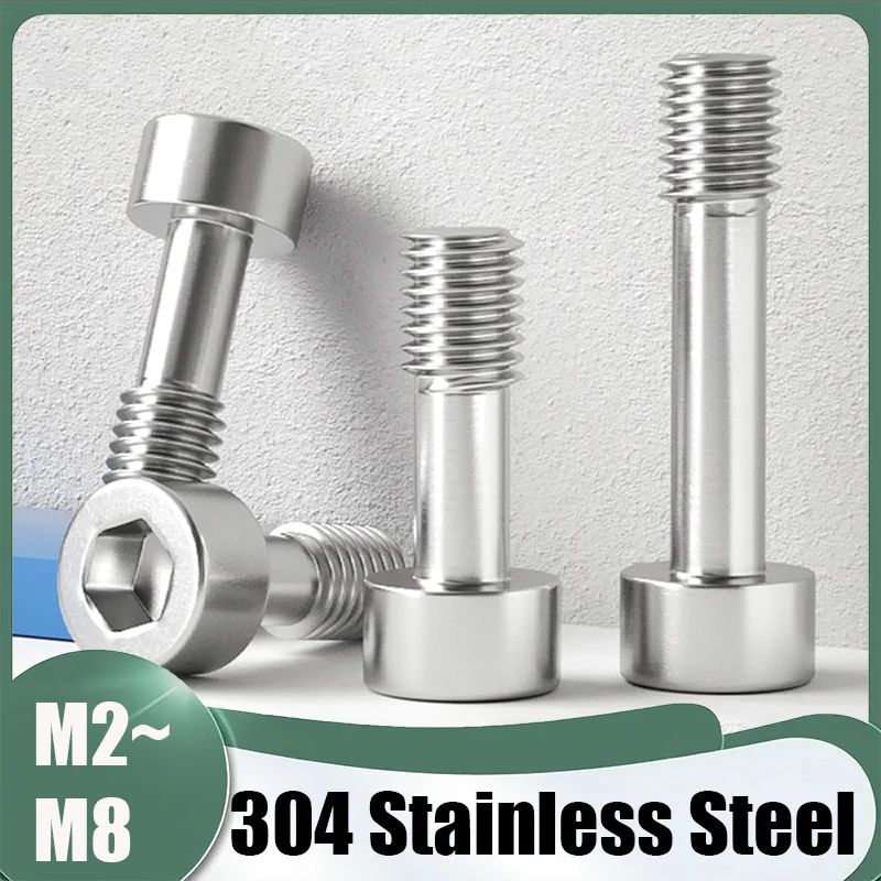 1-20Pcs M2 M2.5 M3 M4 M5 M6 M8 Hexagon Socket Head Cap Captive Screws Stainless Steel Reduced Shank Captive Panel Screws