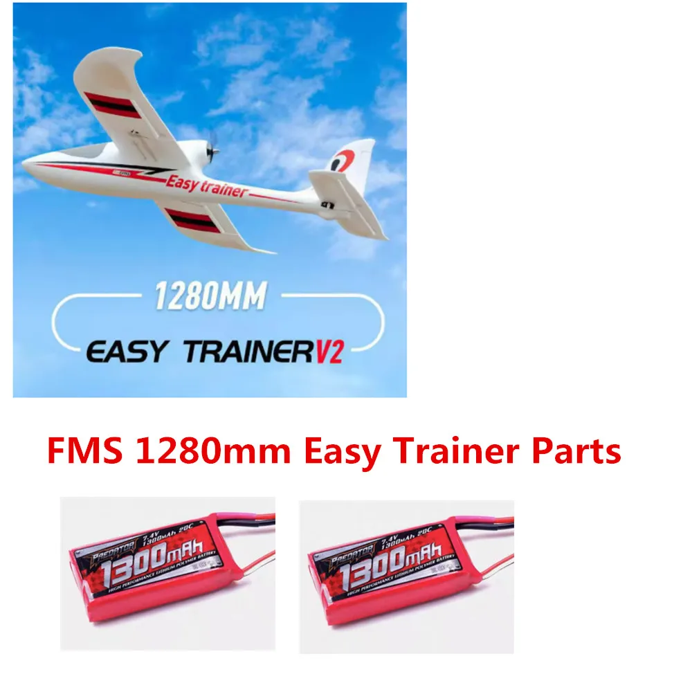 FMS 1280mm Easy Trainer Parts Battery 2S 7.4V 1300mAh 20C Use For FMS RC Airplane 1280mm Easy Trainer