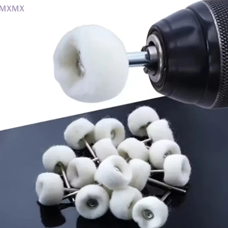 

10Pcs 2.5/3mm Shank Fine Wool Polishing Abrasive Brush Grinding Buffing Wheel Grinder Head Rotary Buffing Tools For Jewelry