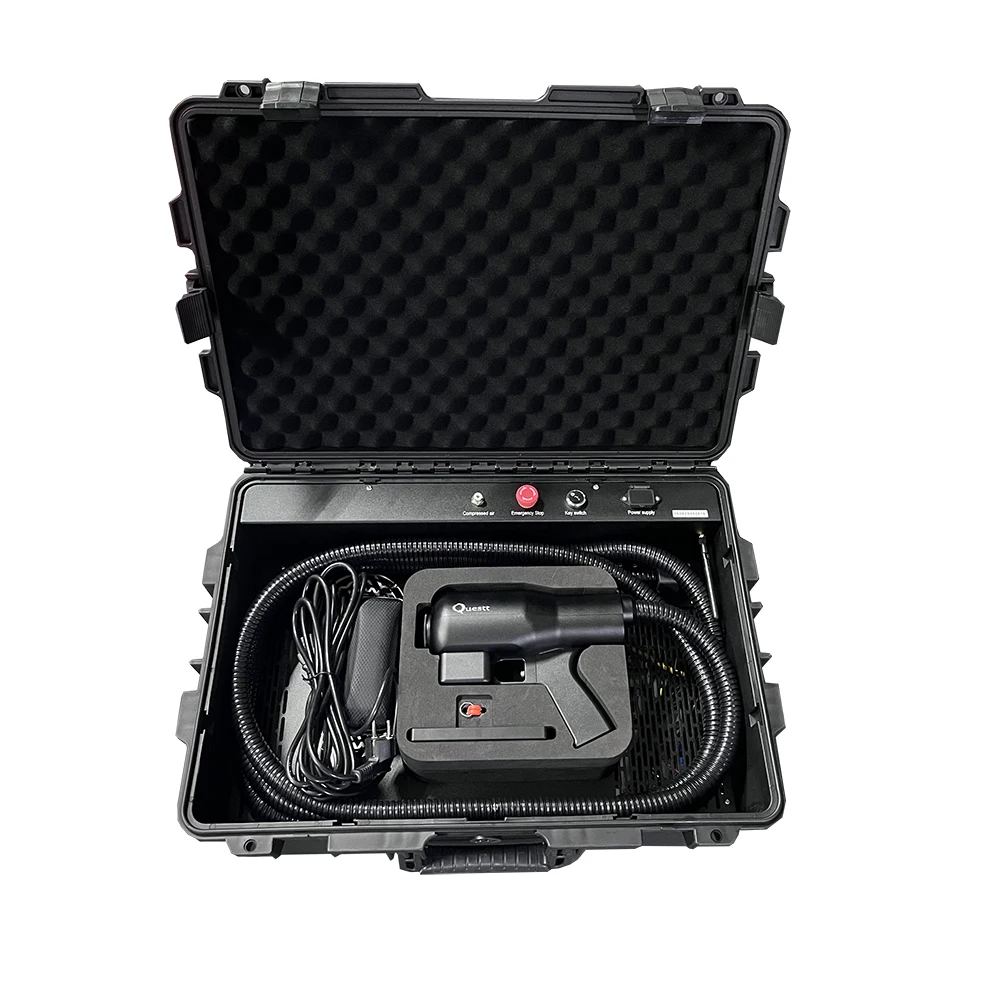 200w Portable Pulse Laser Cleaning Machine Handheld Fiber Laser Cleaning Machine Removal Paint on Car Parts Ship Bike Aluminum