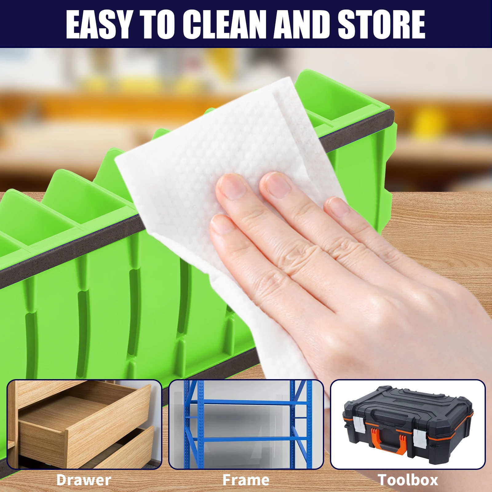 4개입 실용적인 플라이어 정리대 최대 10개 플라이어 수납 서랍형 공구함 튼튼한 플라이어 도구 정리대 공간 절약형