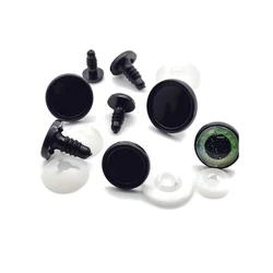 20 pz/lotto vassoio di impostazione della Base Cabochon in vetro per occhi di sicurezza fai da te che fanno artigianato accessori per bambole fatti a mano