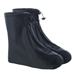 Men Women Shoes Covers for Rain Flats Ankle Boots Cover PVC Reusable Non-slip Cover for Shoes with Internal Waterproof Layer