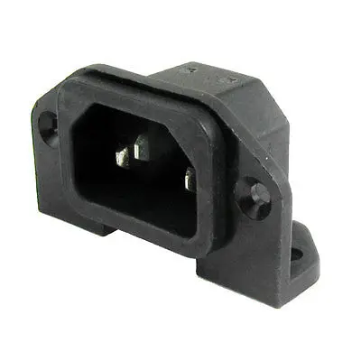 3P AC 250V 10A IEC 320 C14 Plug Panel Mount Power Inlet Socket Receptacle