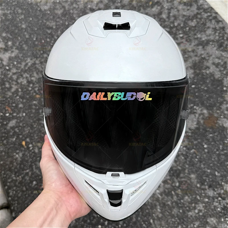 DAILYBUDOL Motorcycle Sticker Waterproof Vinyl Decal Red Design Helmet Bike Laptop Cup Self Adhesive Outdoor Adventure Decor
