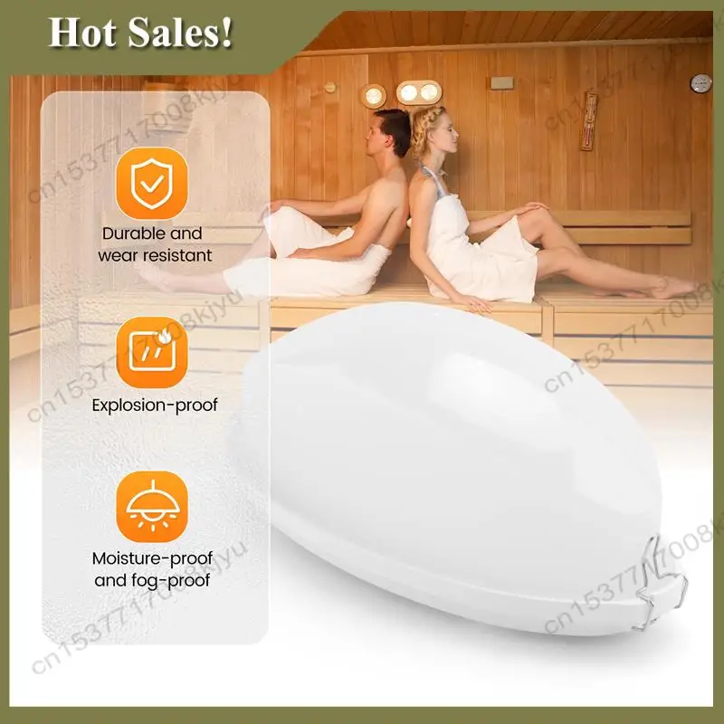 -A23G Portable Plastic Sauna Light Baby Shower Sauna Explosion-Proof Light Lamp Steam Room Anti-Fog Light For Bathroom Use