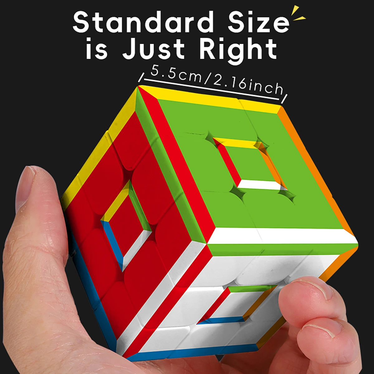 المكعب السحري 3x3x3 سريع تويست الأشعة فوق البنفسجية المطبوعة الملونة الإجهاد تخفيف لغز السلس المهنية سرعة لعبة لعبة للأطفال