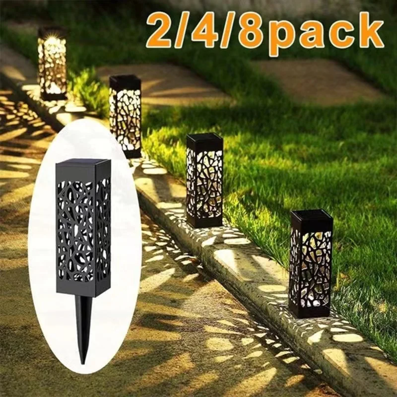 

Solar Garden Floor Lamp Solar Lights Outdoor with Solar Panel Pathway Lights IP65 Waterproof Garden Lights for Landscape Pathway