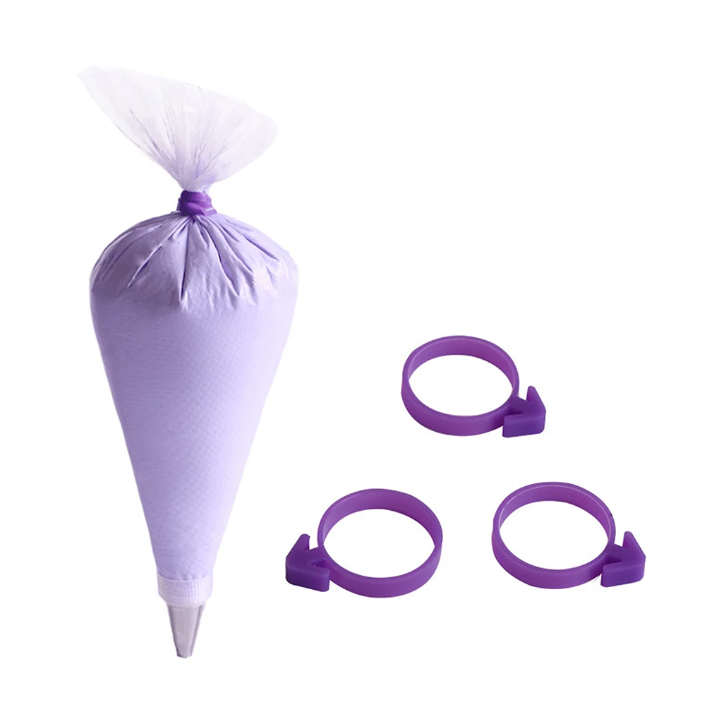 

20pcs Icing Ties Sealing Ring Silicone Bands Leakproof Piping Bag Closure Cake Bag Sealing Tool Baking Kitchen
