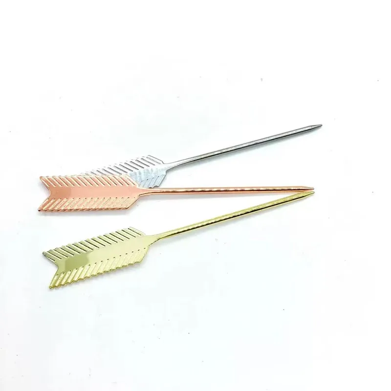 

1Pcs Fruit Cocktail Pick Stick Stainless Steel Fruit Sticks Bar Tools Drink Stirring Sticks Martini Pick Party Accessory
