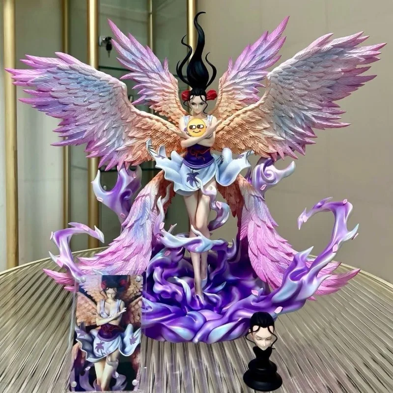 

One Piece Tianhui Robin Figure Six Wings Angel Descend Dual Head Sculpt GK Statue Anime Model Collectible Ornament Gift for Fans