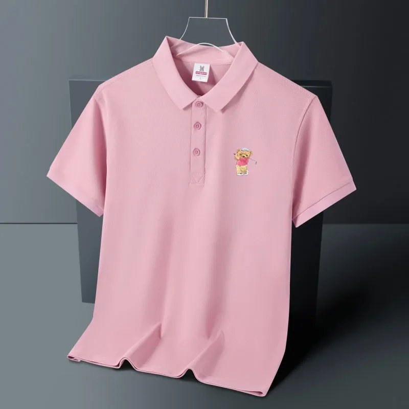 

Men's Summer Golf Shirt Polo High end Business Men's Short sleeved Top Casual Lapel Golf Clothing Breathable Men's Polo Shirt