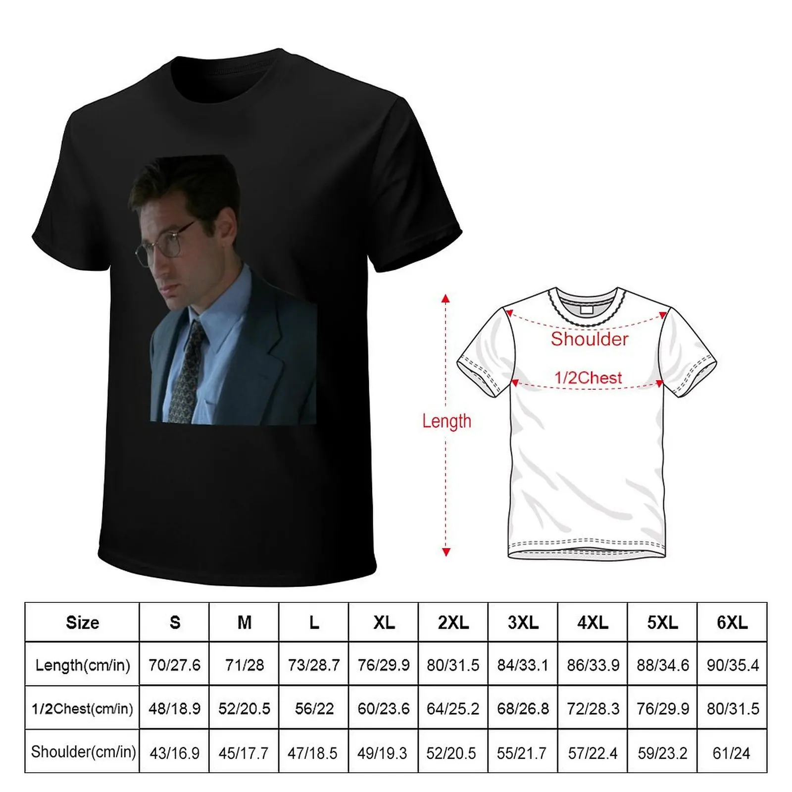 Fox Mulder - The X-Files T-Shirt man graphic t shirt T-Shirt