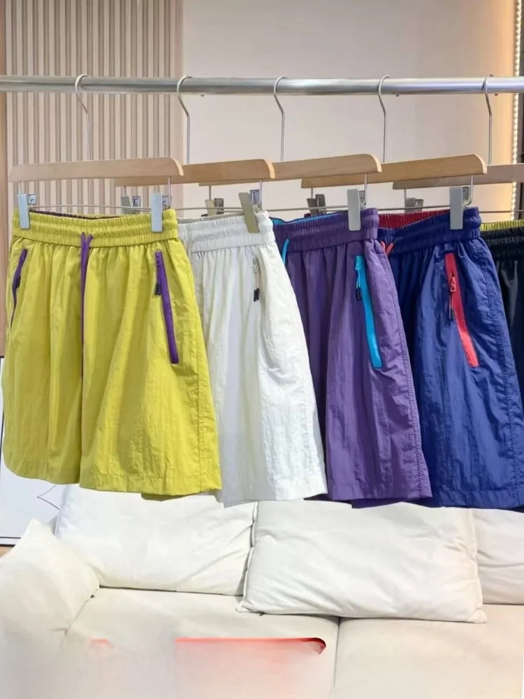 Quick Dry Breathable Dopaamine Color Series Summer Outdoor Hiking Sport Casual Shorts for Men And Women Couples Fashionable