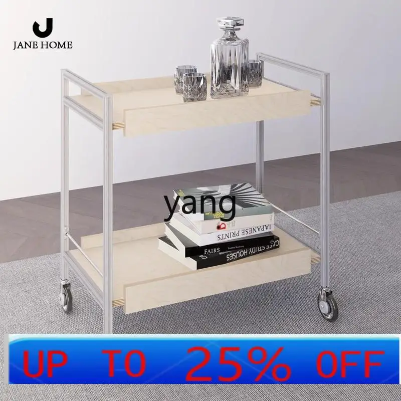LH  minimalist double-layer trolley removable sofa side snacks and beverages storage hotel food delivery cart