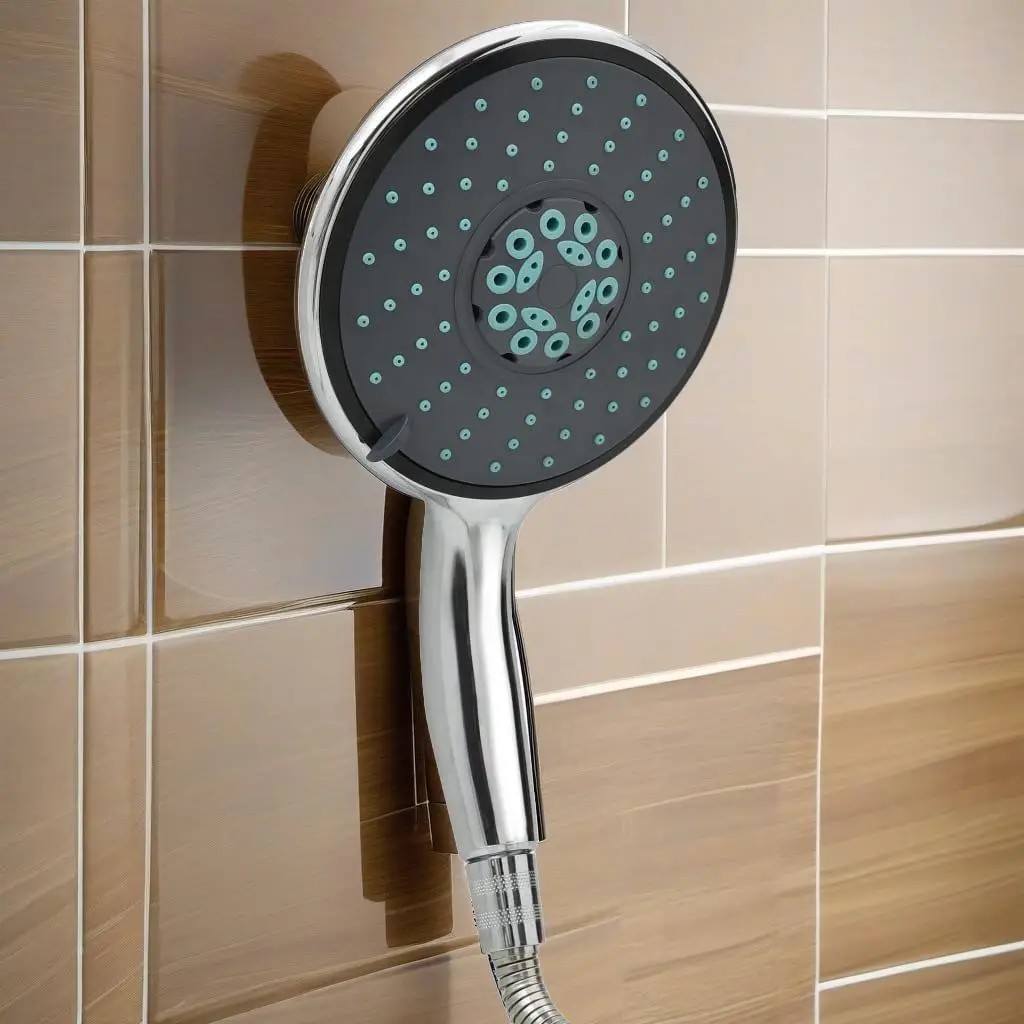 Versatile Chrome Handheld Shower Head with 1.5m Hose - Multi-Function Water Spray