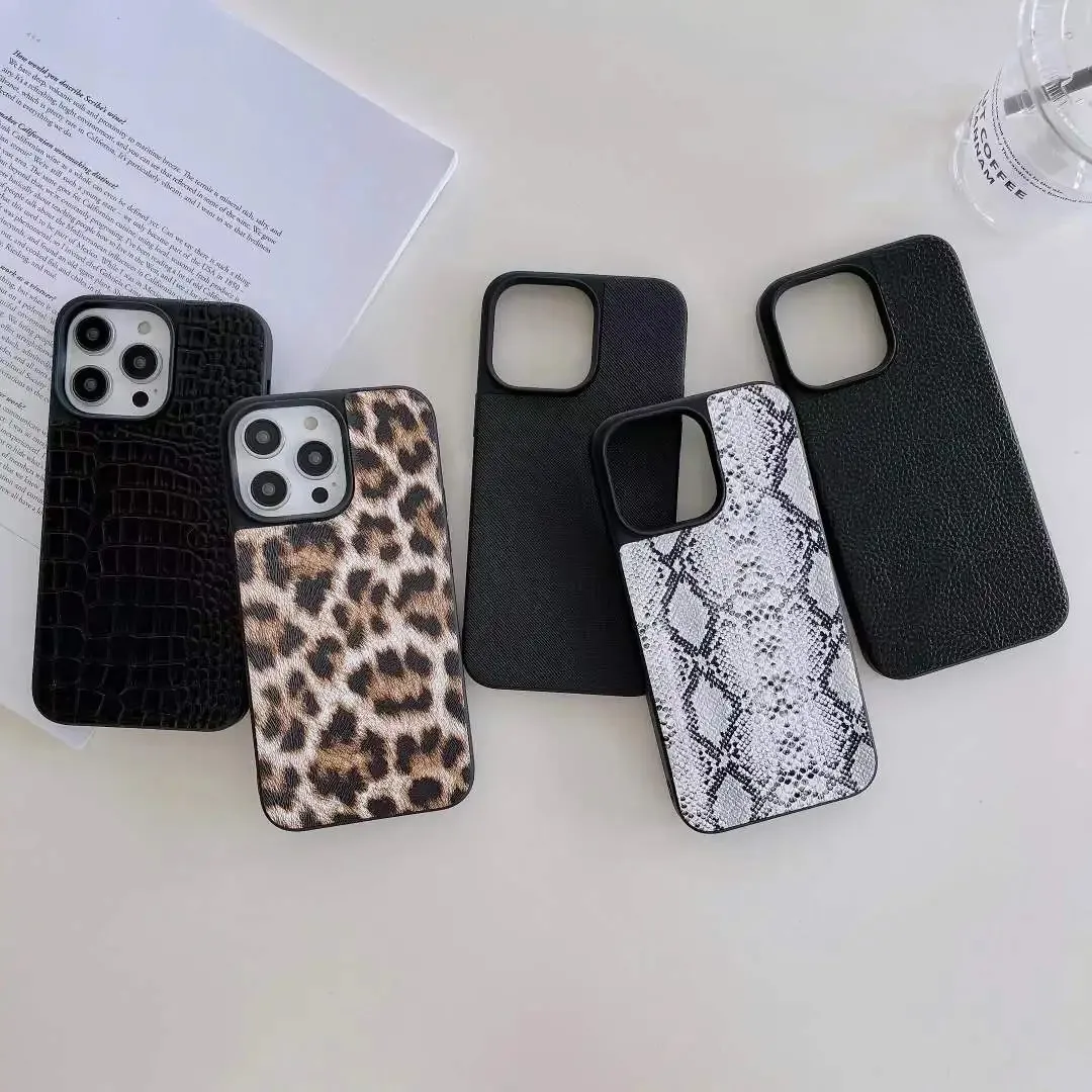 Luxury Brand 3D Sexy Flower Leopard Snake Crocodile Leather Case for Iphone 16 Pro Max 15 14 12 11 13 14 15 Protection Cover