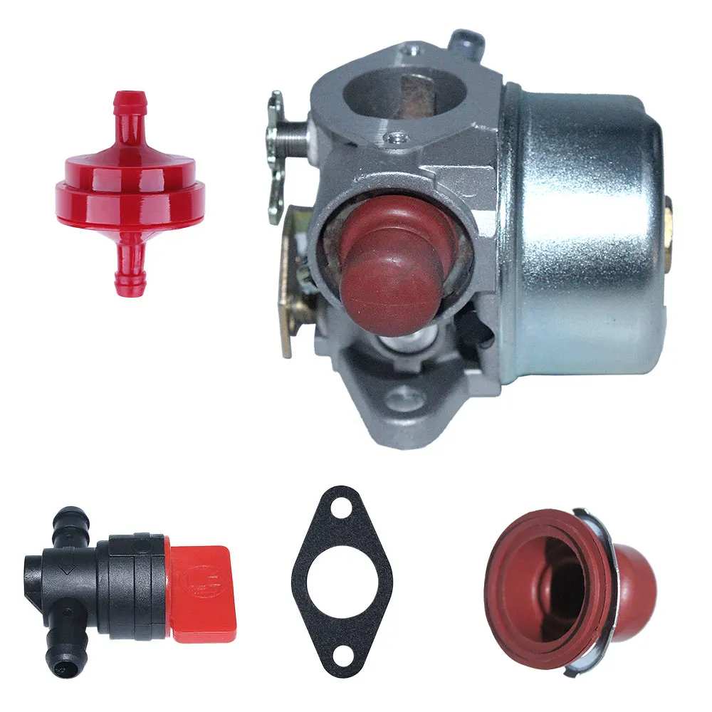 Filter Bahan Bakar Karburator Cocok untuk Tecumseh 640262A 640262 640026A 640026 640069 640076A Katup Universal Gelembung Minyak Paking