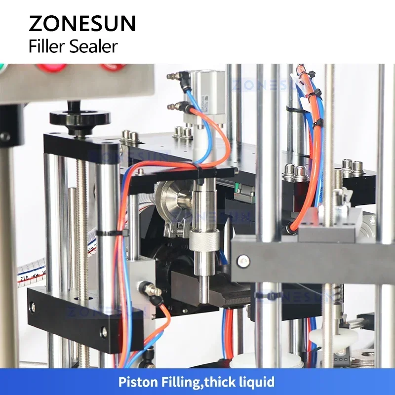 ZONESUN ZS-FS008U Plastic Tube Filler Sealer Monoblock Filling and Sealing Machine Ultrasonic Sealer Cosmetic Tube Packing